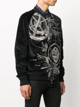 embroidered bomber jacket展示图