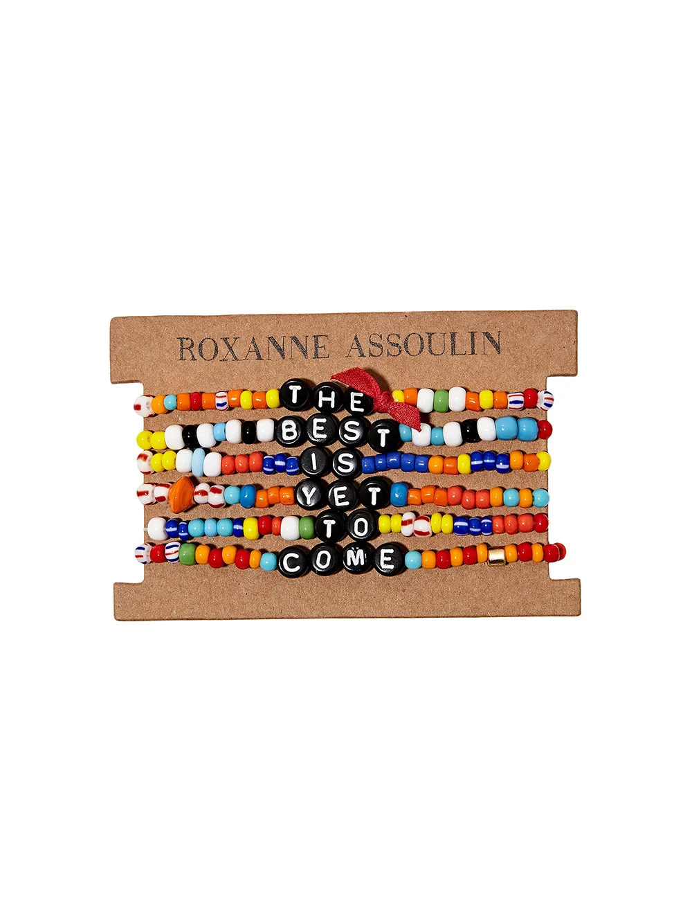 Roxanne Assoulin Live Well Love Much Laugh Often Camp Bracelets In Black