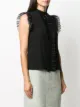 Gucci panelled collar sleeveless top