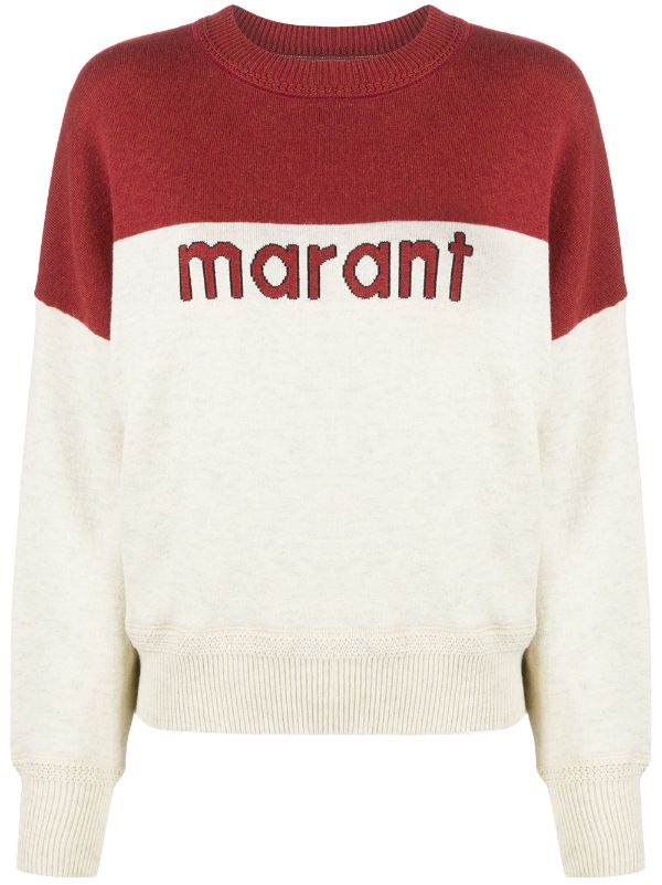 Shop Brown Isabel Marant Etoile Kaoti Logo Sweatshirt With Express Delivery Farfetch