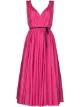 Image 1 of Carolina Herrera gathered flared-design midi dress