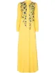 Image 1 of Carolina Herrera high neck embroidered caftan