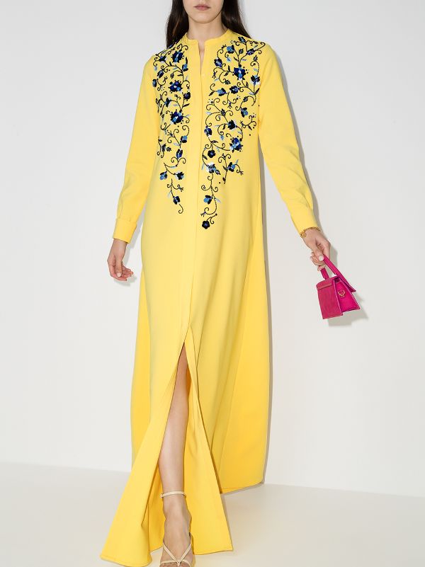 embroidered caftan