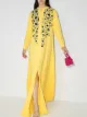 Image 2 of Carolina Herrera high neck embroidered caftan