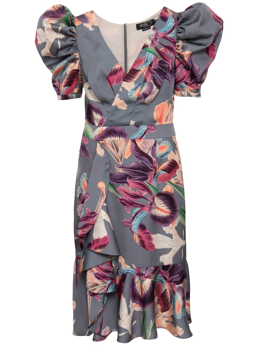 Click to view more detailed imagery on our partner's website Patbo Women's Belted Eyelet Midi Dress In Purple
