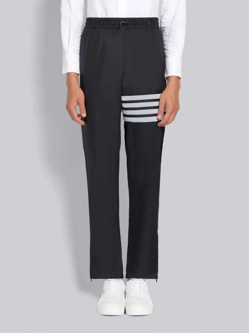 Thom Browne Ripstop Straight-leg Track Pants In Blue