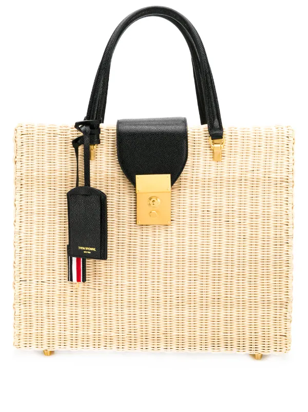 wicker briefcase