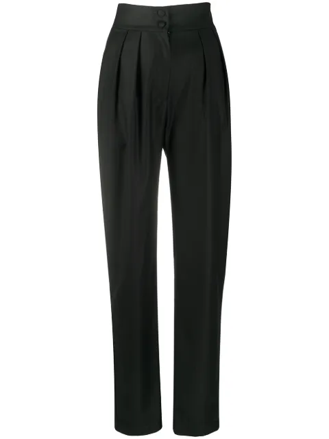 Materiel tapered-leg wool trousers