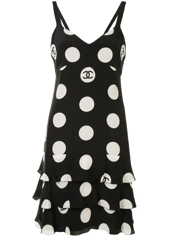 chanel polka dot dress