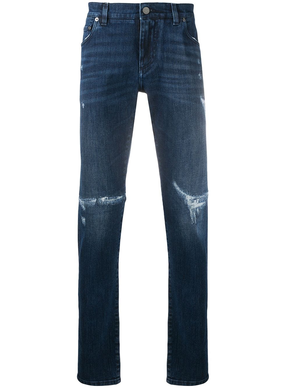 фото Dolce & gabbana джинсы с эффектом потертости и логотипом