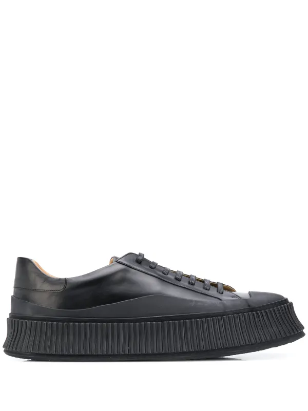 Jil Sander Leather lace-up Sneakers 