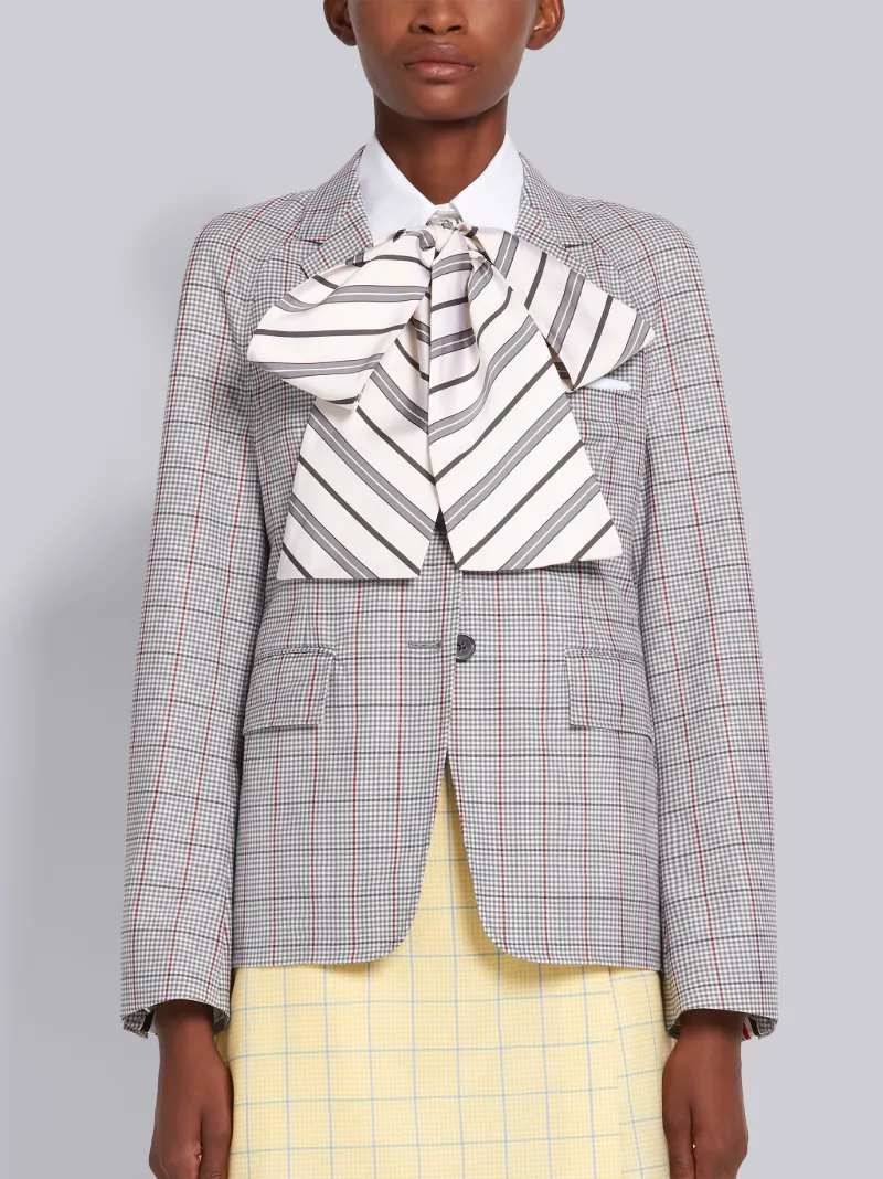 university-check wool blazer | Thom 