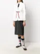 Image 2 of Thom Browne 2ply fresco tie waist sack skirt
