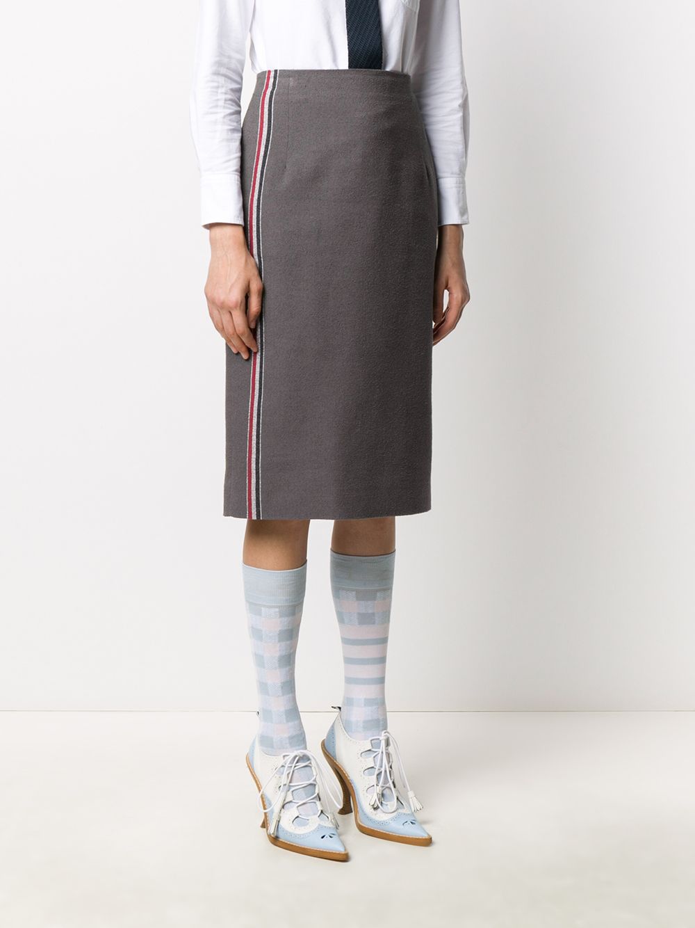 фото Thom browne юбка-карандаш с контрастными полосками