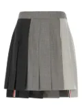 Thom Browne dropped back pleated mini skirt - Grey