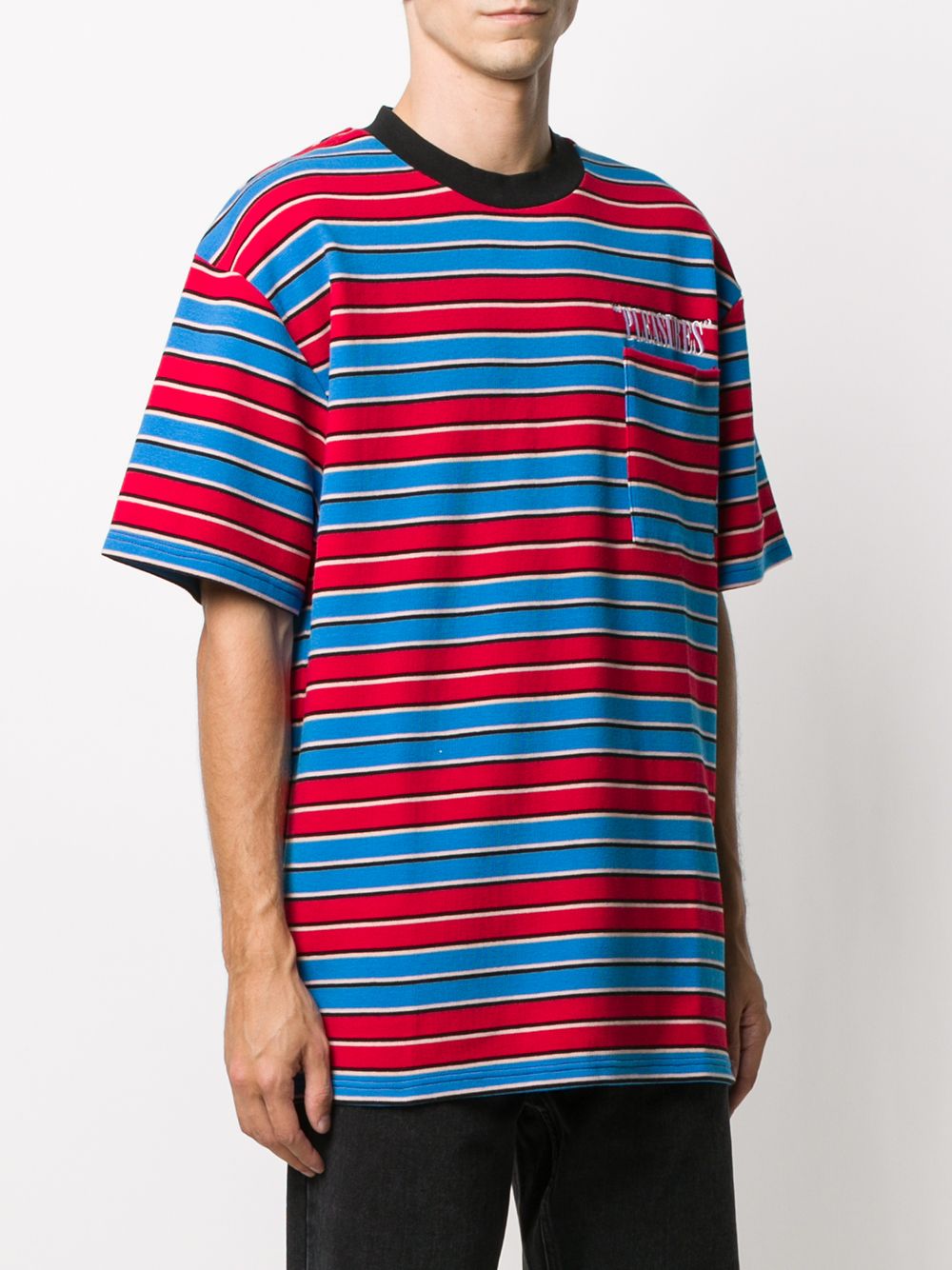 фото Pleasures oversized stripe t-shirt