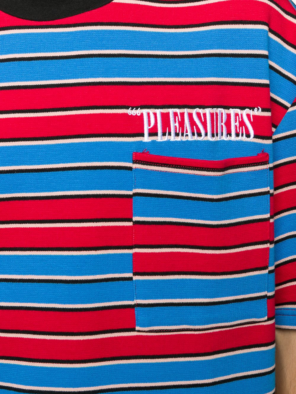 фото Pleasures oversized stripe t-shirt