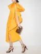 Image 2 of Carolina Herrera draped-detail one-shoulder midi dress