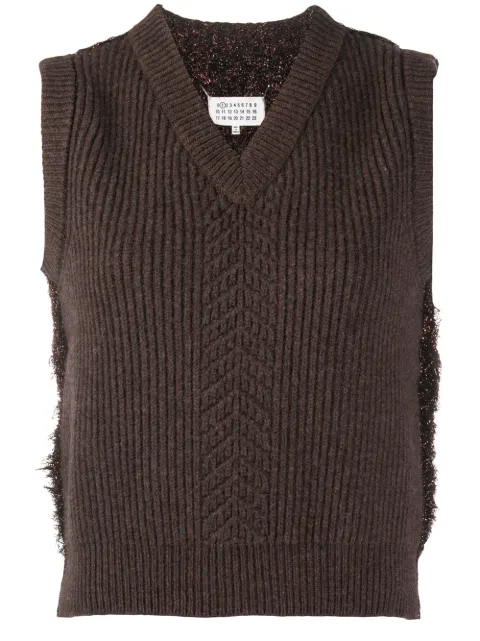 Maison Margiela wool mix sweater vest 