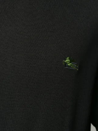 contrast-embroidered logo sweater展示图