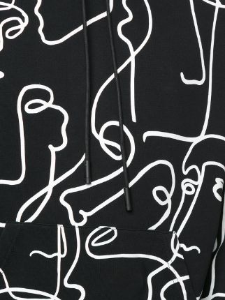 faces print hoodie展示图