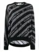 Image 1 of Givenchy logo diagonal stripe knitted jumper