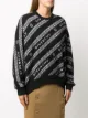 Givenchy logo diagonal stripe knitted jumper