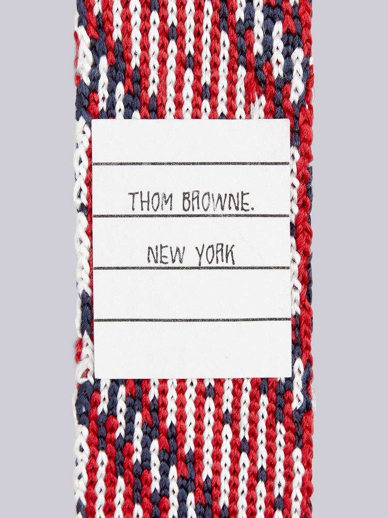 Silk Bar Stripe Jacquard Knit Tie | Thom Browne Official