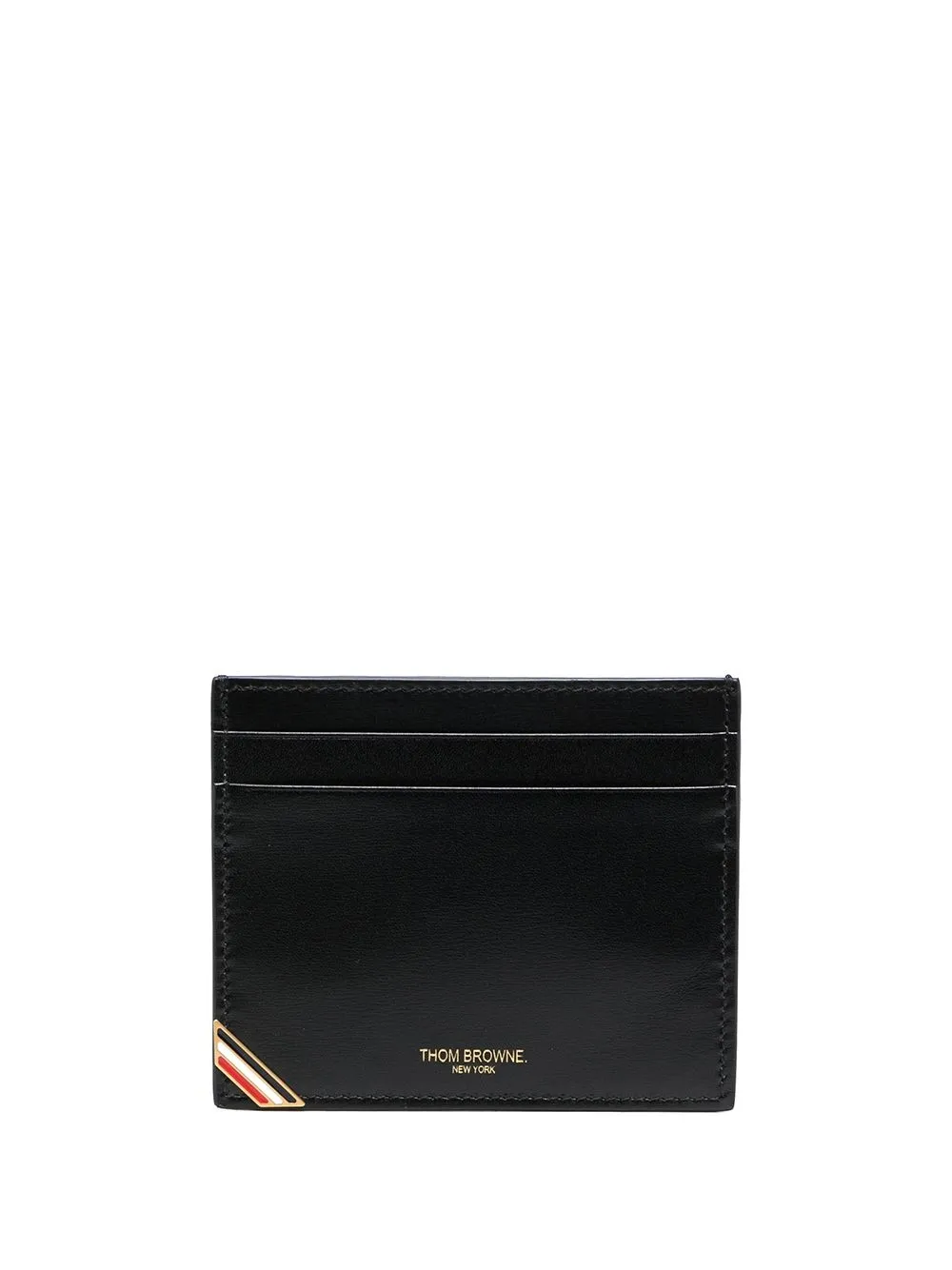 

Thom Browne RWB-stripe cardholder - Black