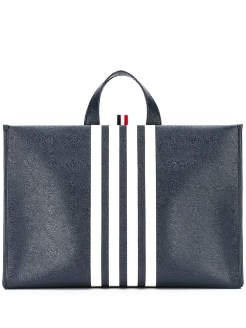 Thom Browne vertical stripe tote bag