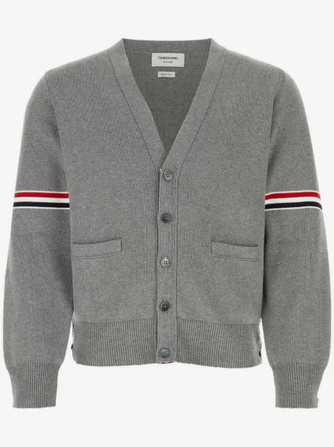 Thom Browne Milano stitch stripe armband cardigan