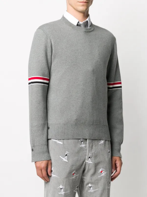 Thom Browne RWB ミラノステッチ プルオーバー | グレー | FARFETCH JP