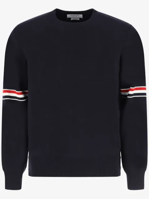Thom Browne Milano stitch crew neck jumper