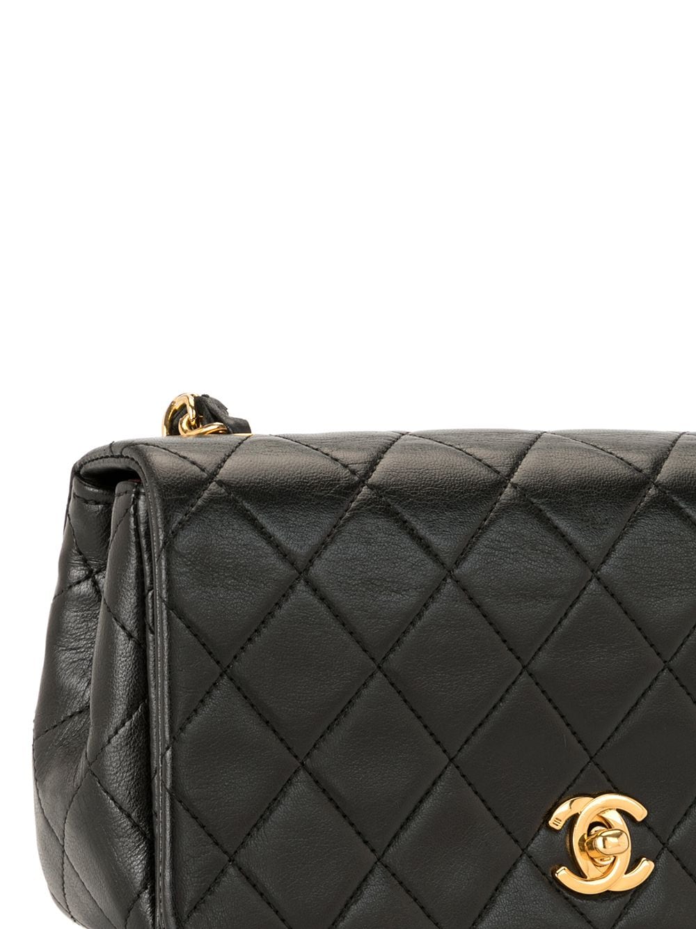 фото Chanel pre-owned стеганая сумка на плечо с логотипом сс