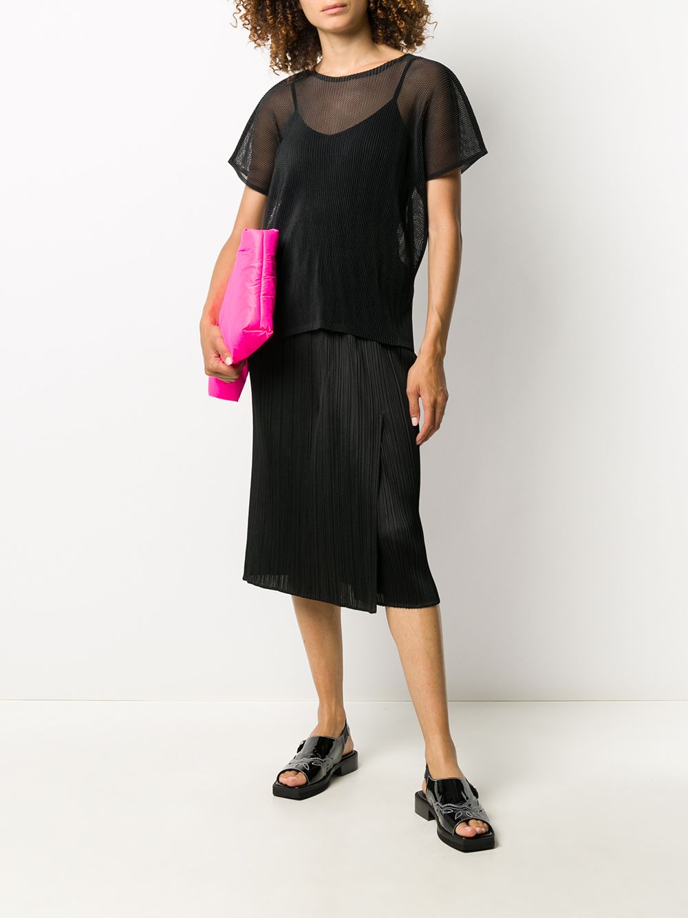 фото Pleats please issey miyake плиссированная юбка прямого кроя