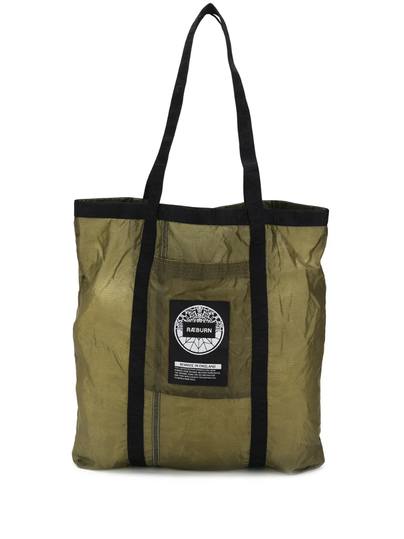 Click to view more detailed imagery on our partner's website Raeburn Parachute Tote Bag In Green