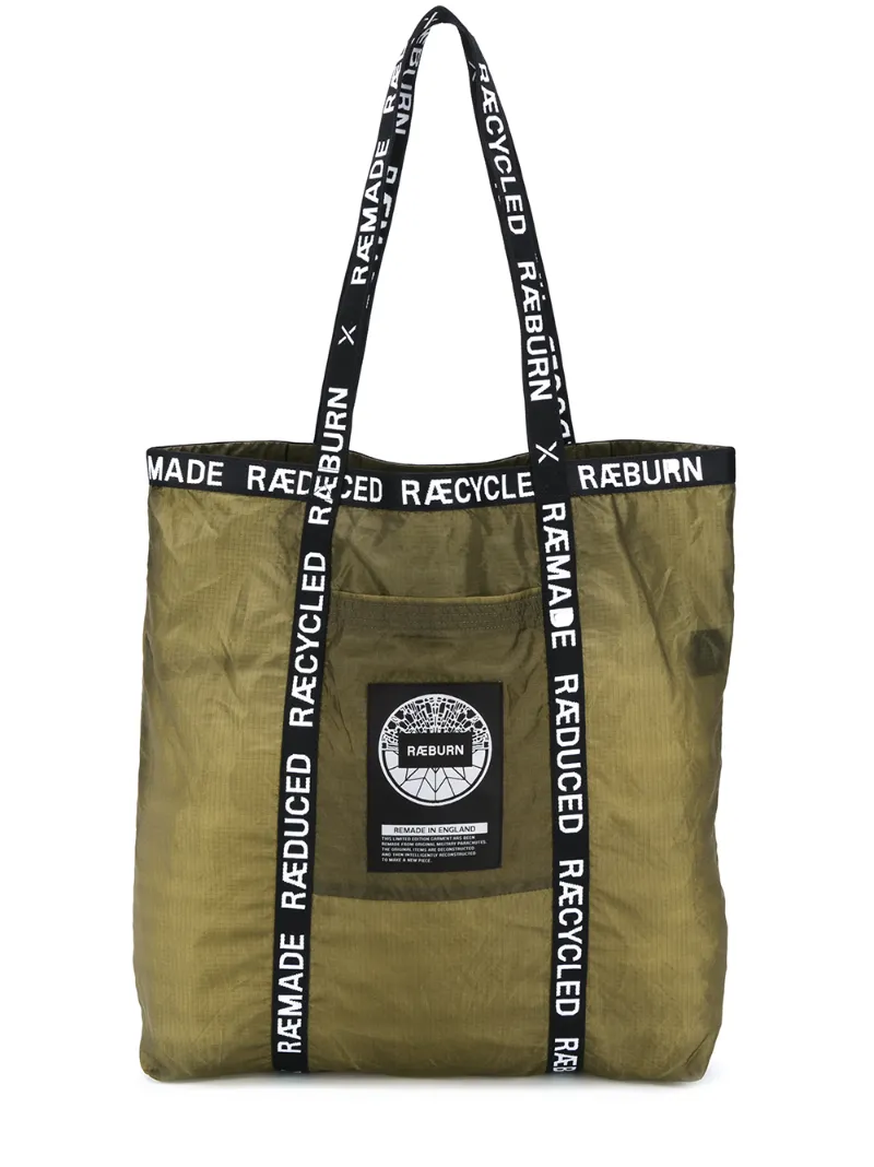 Click to view more detailed imagery on our partner's website Raeburn Parachute Tote Bag In Green