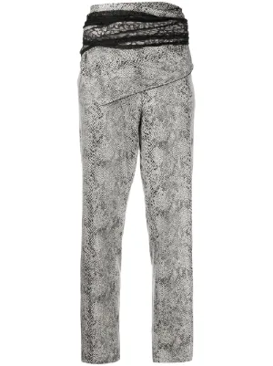 Y/Project ベルベット パンツ | ブラウン | FARFETCH JP