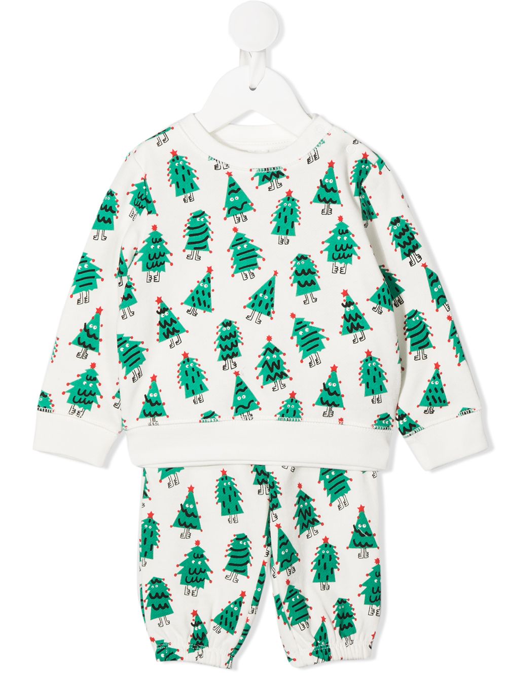 фото Stella mccartney kids спортивный костюм xmas trees с круглым вырезом