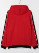 Image 2 of Moschino Kids TEEN logo print zipped hoodie