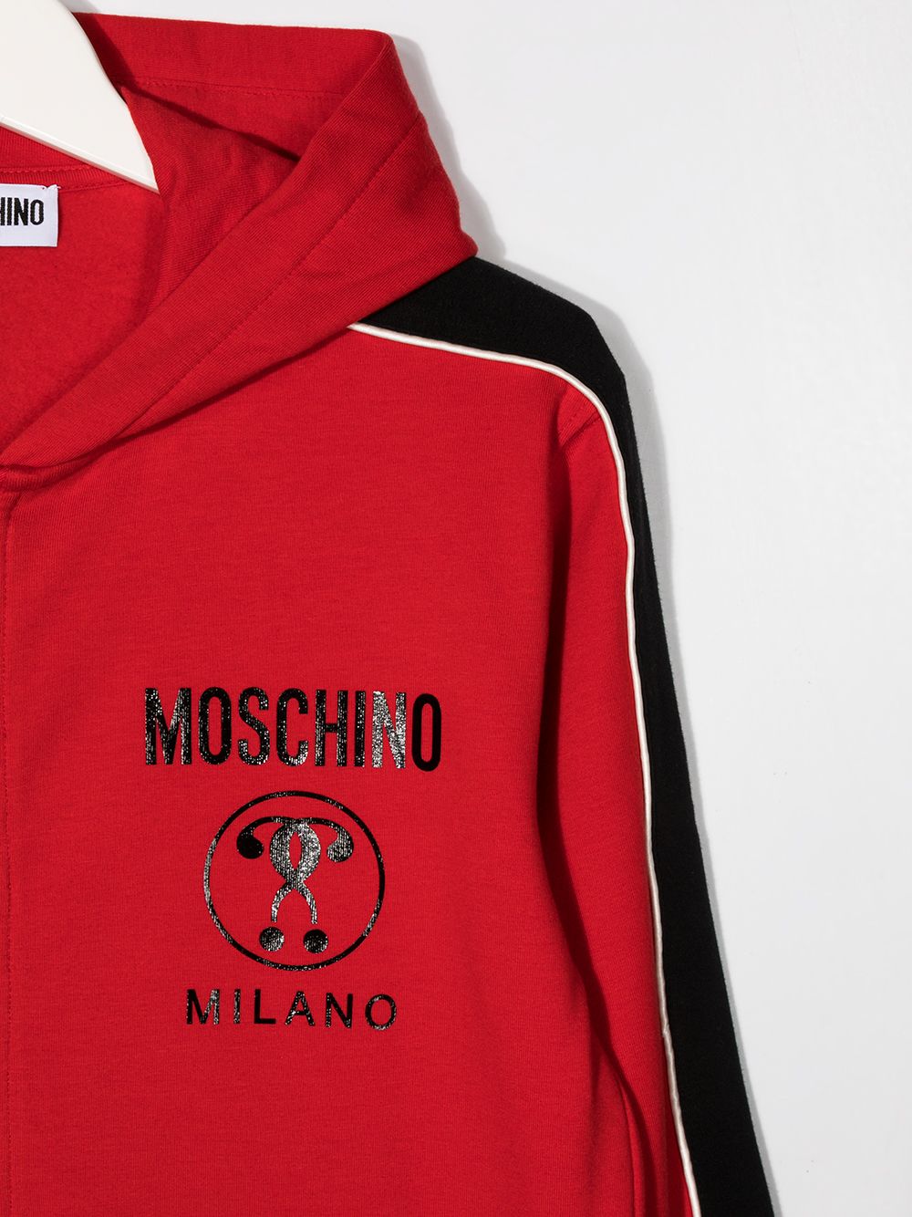 фото Moschino kids худи на молнии с логотипом