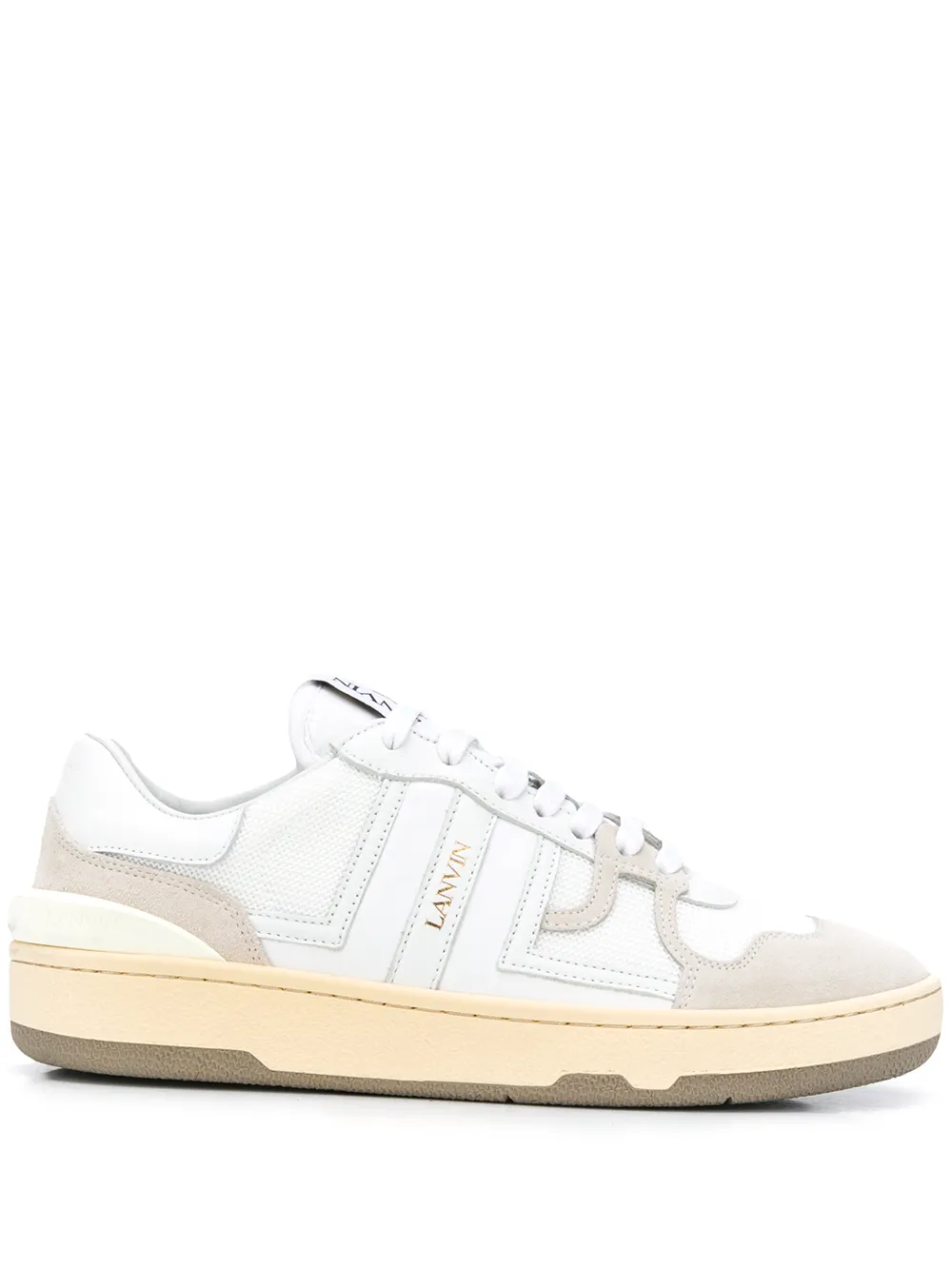 

Lanvin Clay leather low-top sneakers - White
