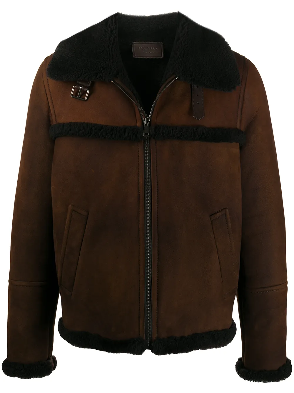 veste courte en peau d'ageau retournée