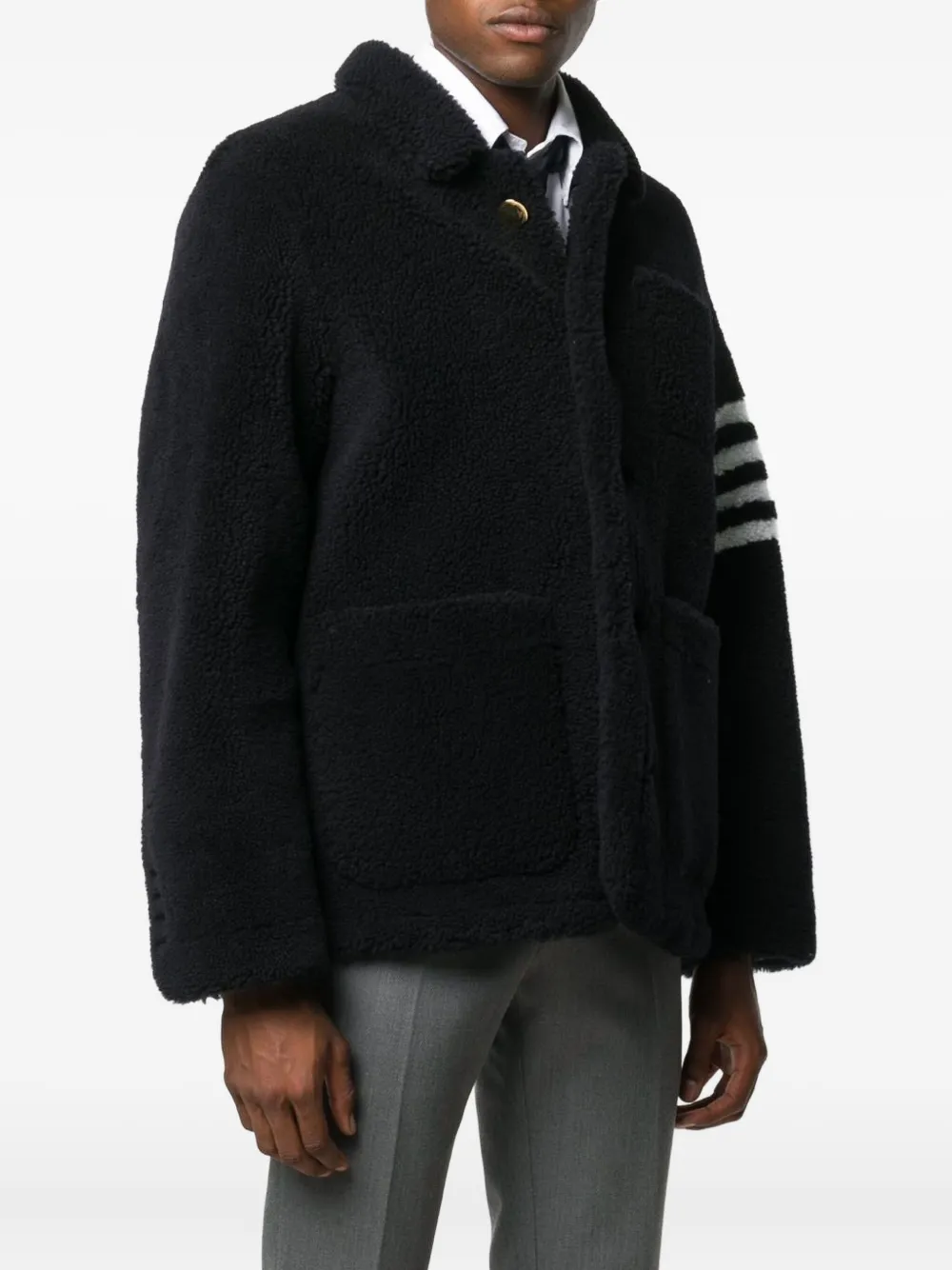 Thom Browne 4BAR ムートンジャケット 通販 - FARFETCH