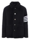 Thom Browne 4-Bar shearling jacket - Blue