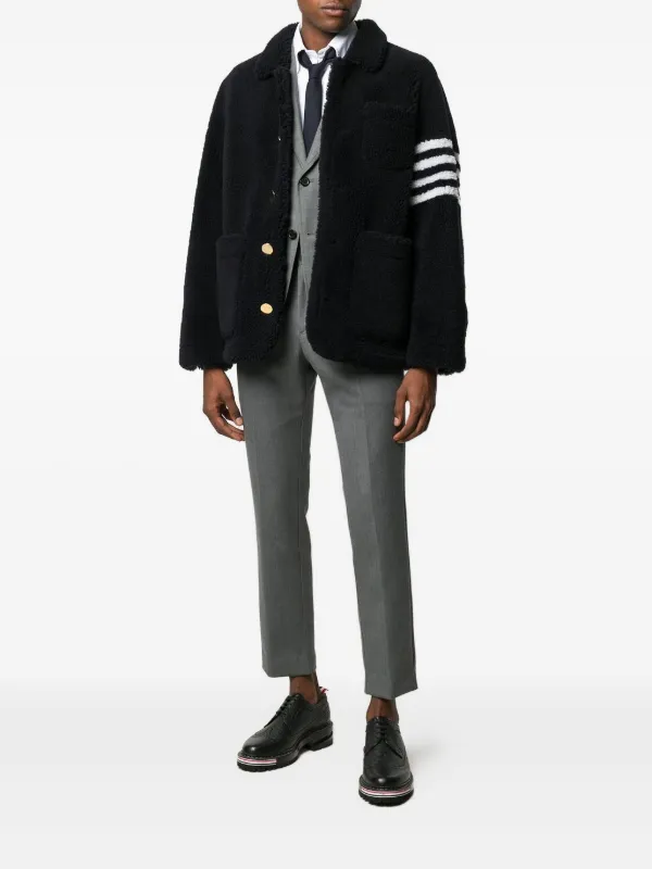 Thom Browne 4BAR ムートンジャケット 通販 - FARFETCH