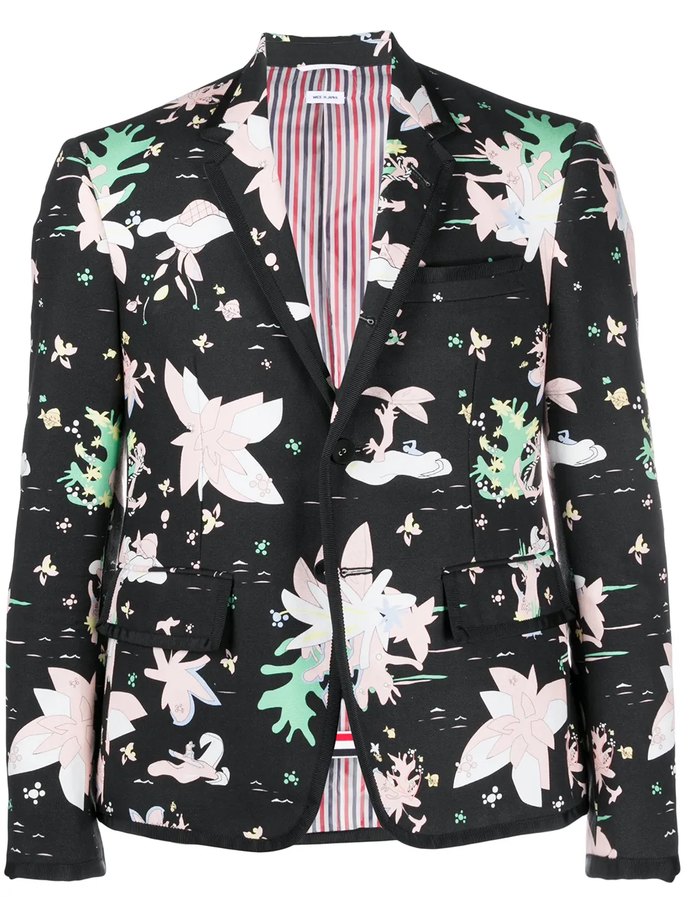 

Thom Browne Hawaiian scenic blazer - 001 BLACK