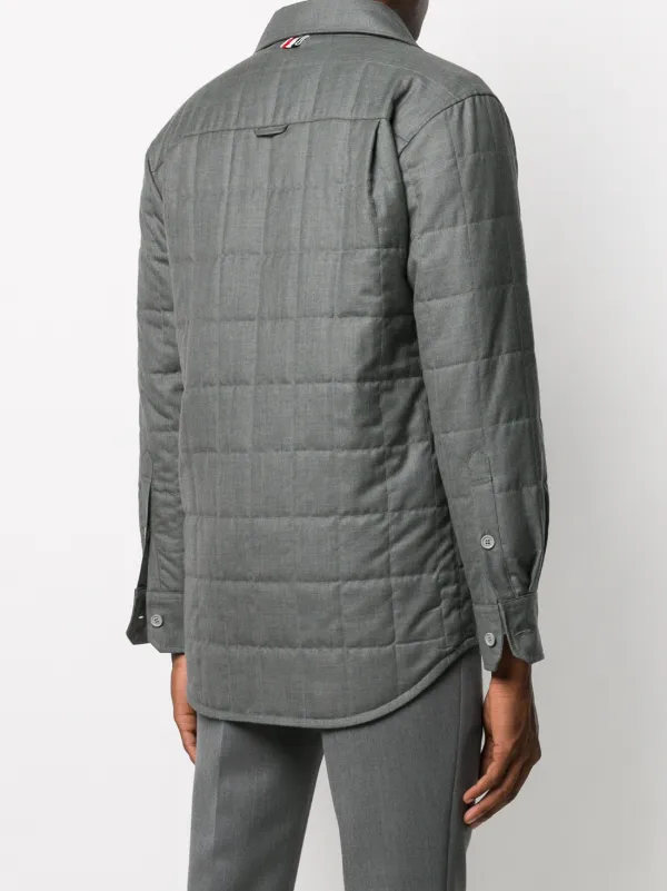 Shop Thom Browne super 120s twill shirt 