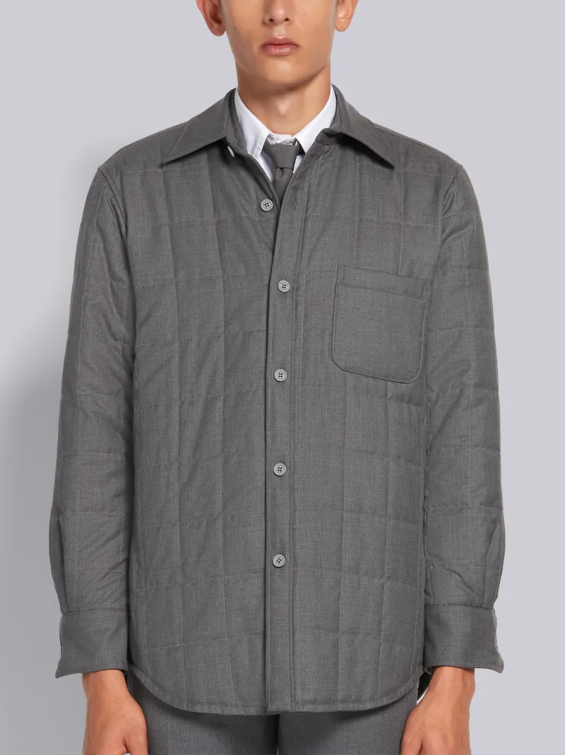 Medium Grey Down Filled Super 120s 