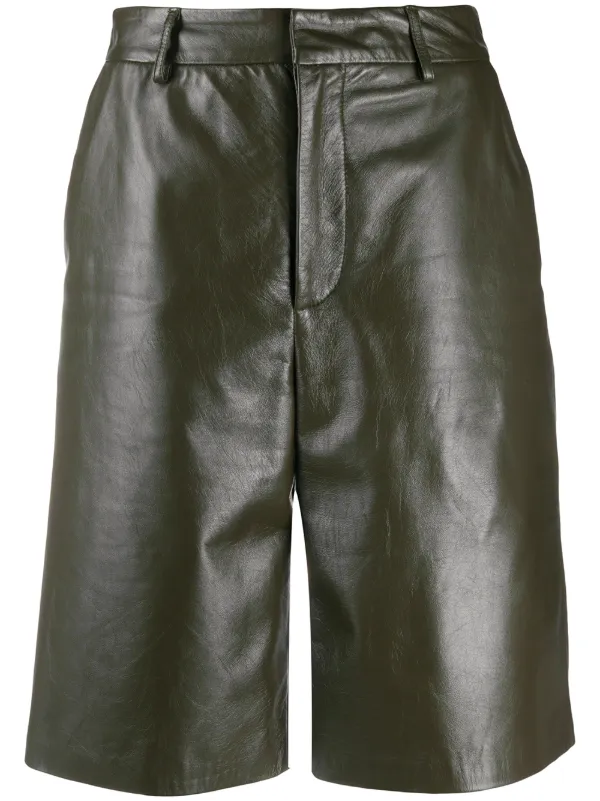 high waisted knee length shorts